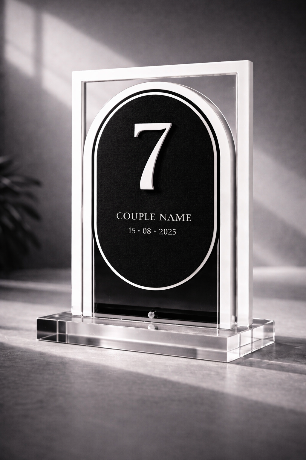 Monochrome Table Number