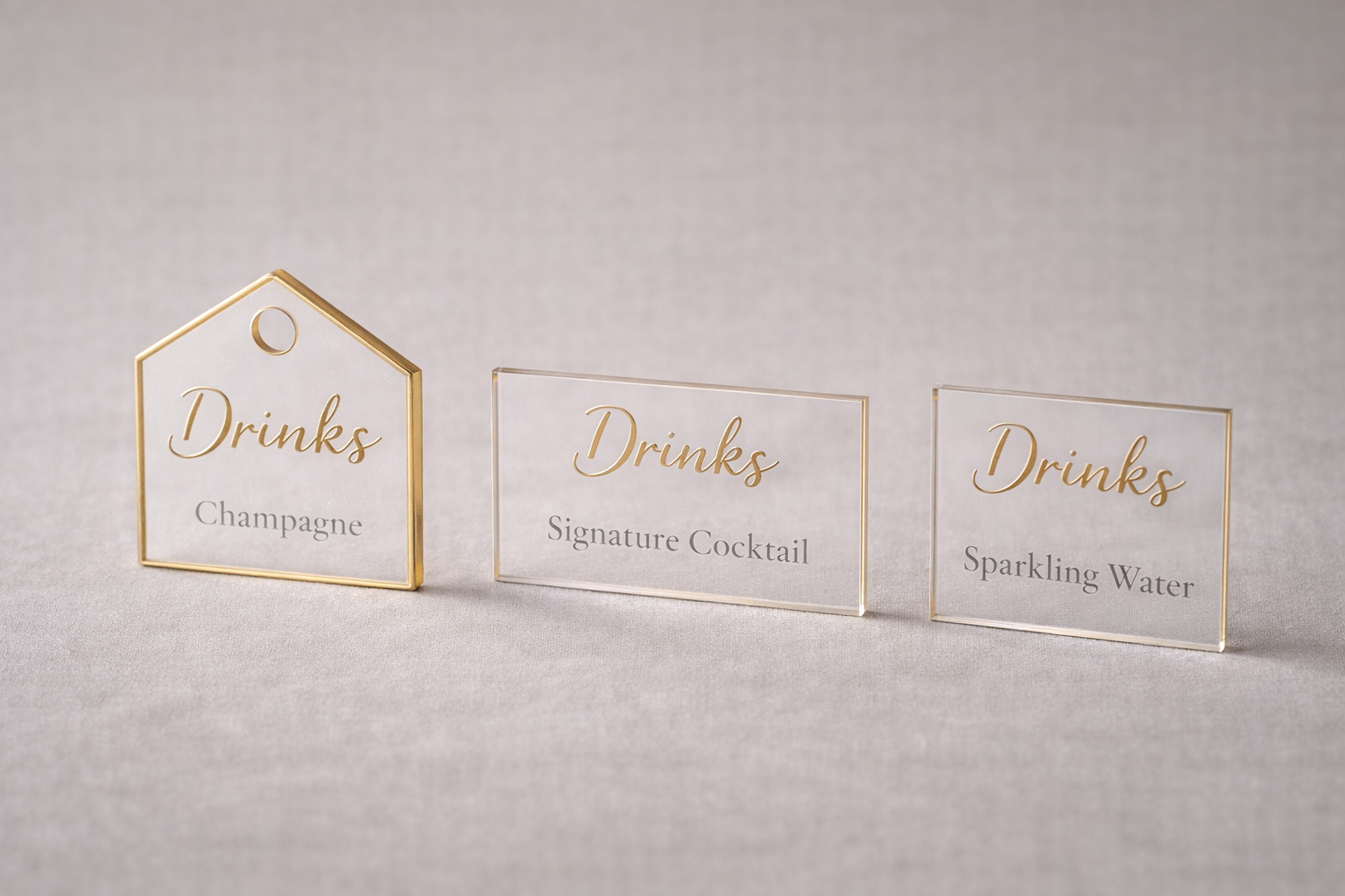 Glasshouse Drink Tags