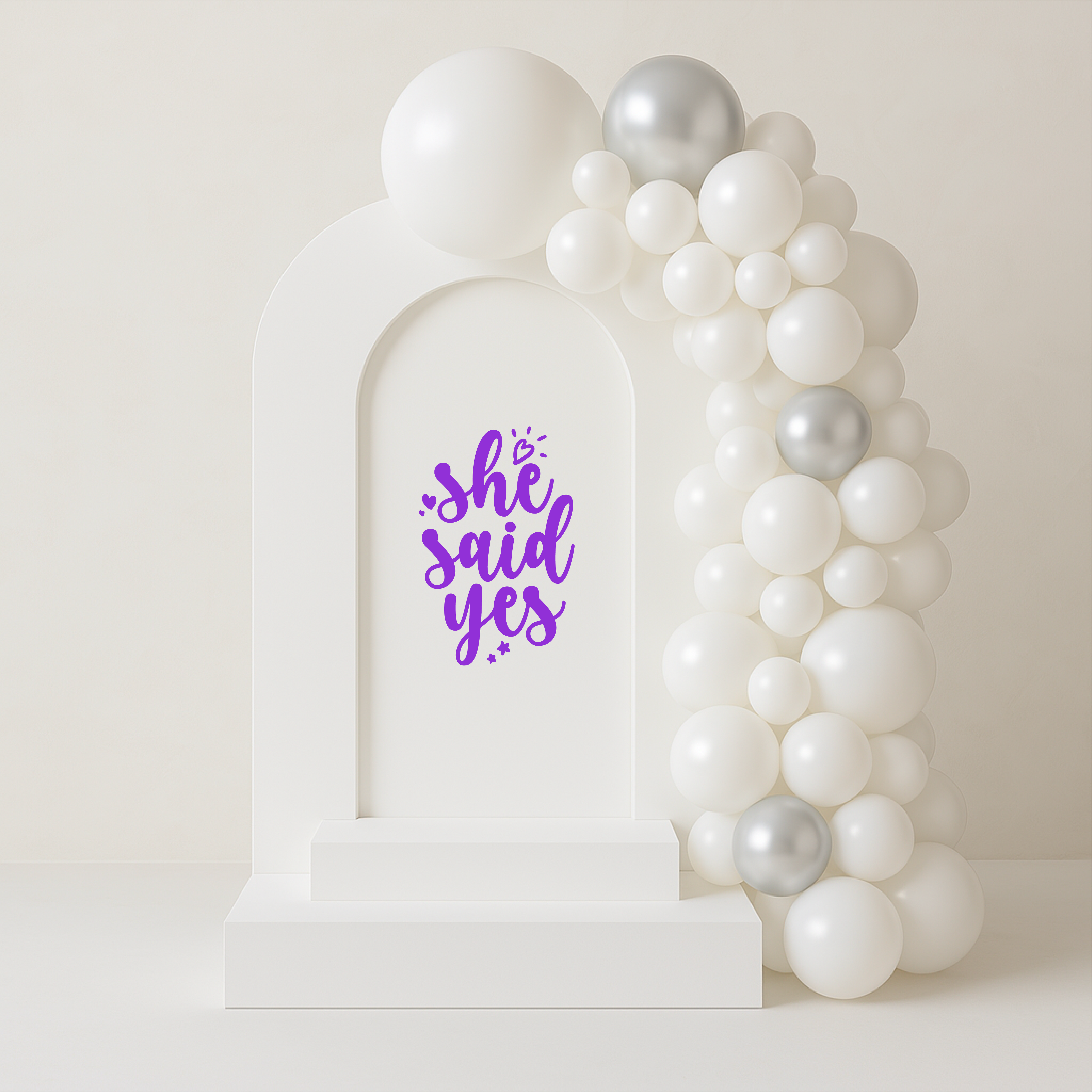 She Said Yes - Backdrop Sign